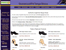 Tablet Screenshot of guaranteedfittangoshoes.com